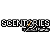 The official logo for Scentories by Scents N Stories, a featured brand receiving specialized Off Page SEO Service Client Scentories from Smart Rank.